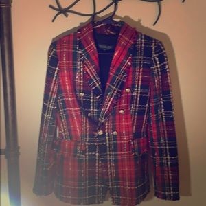 COPY - Rachel Zoe Tartan Plaid Blazer